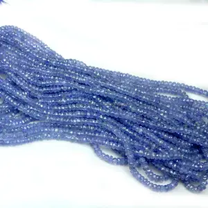 Eksklusif Natural Tanzanite Gemstone Beads