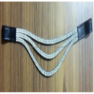 Correa de cuero genuino para cejas de caballo, con cristales - Product Image 1