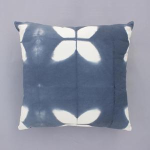 Indus Indigo Tie Dye Cotton Linen Decorative <b>Boho</b> 45 X 45CM Square <b>Cushion</b> <b>Cover</b> - Product Image 2