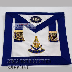 Mandil Masónico Internacional Thopson con Bordado de Maestro, Imitación de Cuero, Cinta, Hecho a Mano, Punto de Cruz, Artesanía de Bordado - Product Image 5