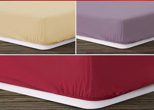 <b>Queen</b> Size White T200 Polyester Grade a <b>Fitted</b> <b>Sheet</b> for Adults Plain Bleached Pattern Hospital Hotel Use Direct Factory Supply - Product Image 3