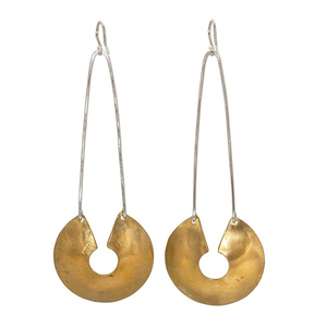 Chapado en oro de plata de diseñador de las mujeres pendientes de pendiente de la joyería fabricante - Product Image 2