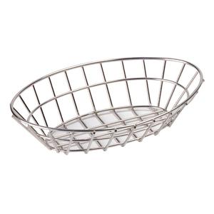 Shennia — panier à fil ovale, panier en fil argenté, panier à fil ovale en métal, utilisé en usine - Product Image 1