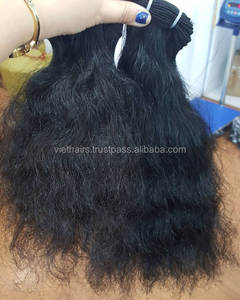 Cheveux humains vierges rugueux, bruts, naturelles non traités, ondulés, chevelure colombienne - Product Image 1