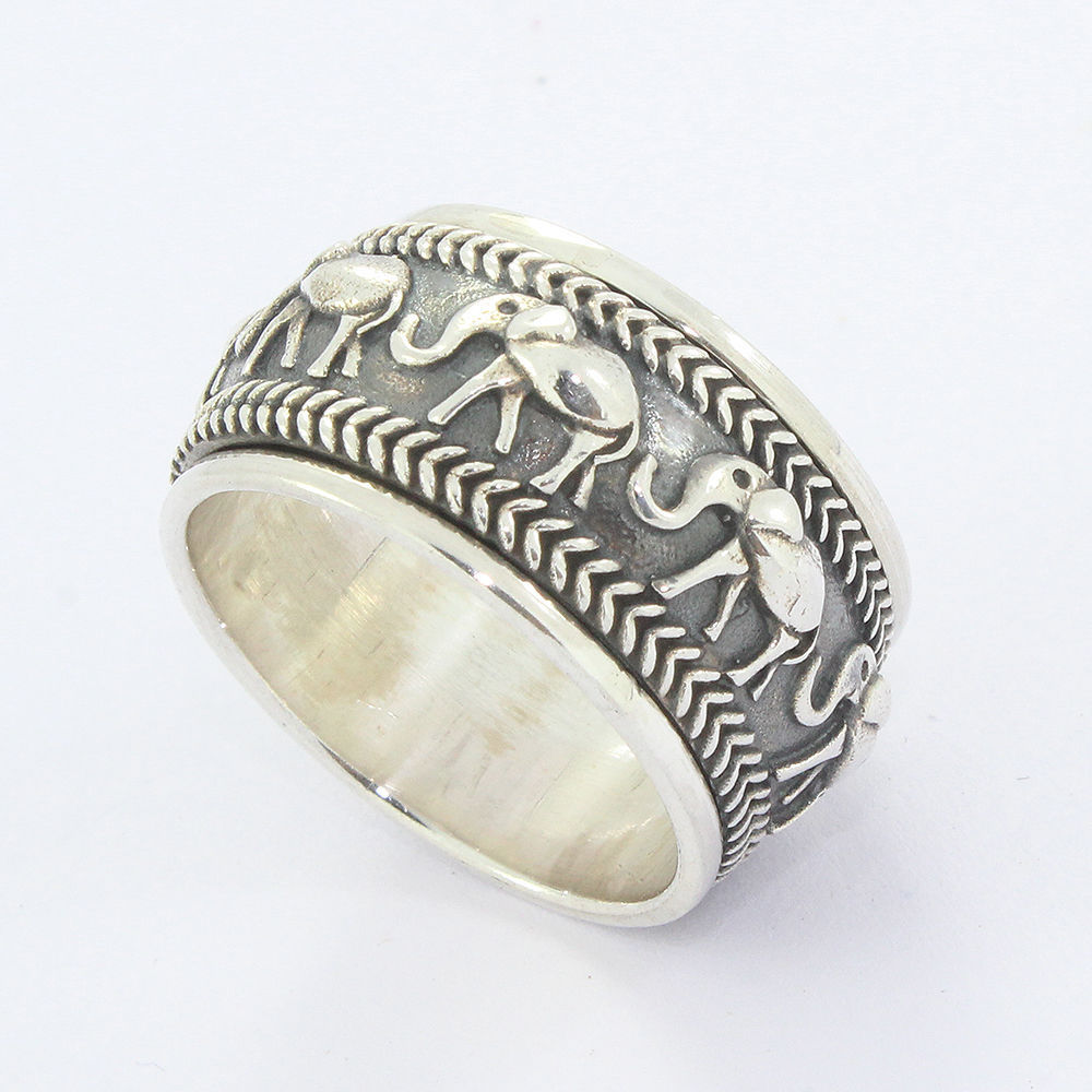 Finger Elephant Hair Ring Silver Silver Ring Design Antique