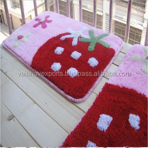 Alfombra de baño de microfibra extra Suave, alfombrilla de baño de algodón con patrón sólido, absorbente de agua, antideslizante, alfombra de baño de felpa, lavable a máquina - Product Image 4