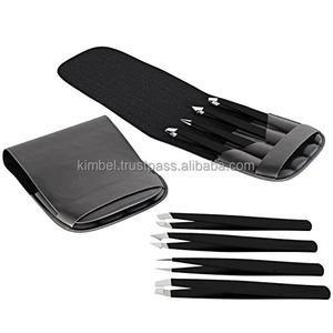 ชุดแหนบถอนขนคิ้วปลายเฉียงสแตนเลส KIMBEL 4 ชิ้น สำหรับขนคิ้วและขนฝังใน พร้อมฉลากสั่งทำ เป็นมิตรกับสิ่งแวดล้อม - Product Image 6