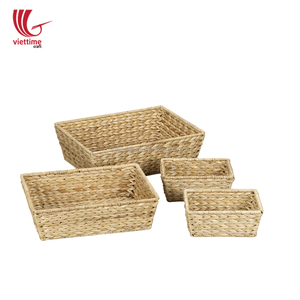 Hometrend Water <b>Hyacinth</b> <b>Basket</b> for Serving, Woven Tray, Straw Tray Wholesale - Product Image 2