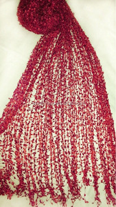 ผ้าพันคอถักลายทางเรขาคณิตแฟชั่นฤดูร้อนทำด้วยมือสำหรับเด็กผู้หญิงผู้ใหญ่ดีไซน์สี่เหลี่ยมลายดอกไม้ - Product Image 3