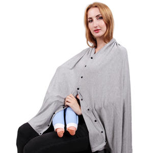 Châle d'allaitement extensible en jersey multifonctionnel Housse de <span class=keywords><strong>poncho</strong></span> d'emmaillotage Housse de siège de voiture Couverture complète Ponchos d'allaitement - Product Image 1