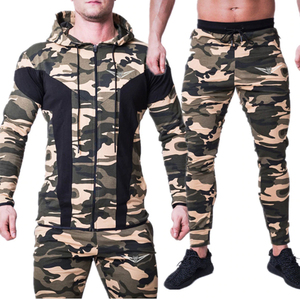Sublimation de design, survêtements camouflage pour hommes, vêtements de sport de haute qualité, ensemble de survêtements de fitness et de jogging sur mesure pour hommes - Product Image 2