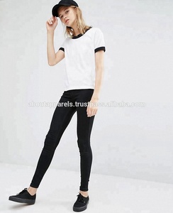 Camisetas de Color sólido de fábrica OEM a granel, camisetas de manga corta con cuello en V y botones, camiseta personalizada, camiseta blanca - Product Image 4