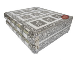 ANTIQUE ELEPHANT LOOK PREMIUM WOODEN HANDMADE 3-ROLL BANGLE BOX / BRACELET BOX - S.O. - Product Image 4