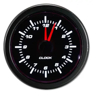 52Mm Naald Elektrische Zwart Gezicht Auto Klok Gauge