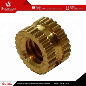 SHALIBHADRA INTERNATIONAL M6 Tuerca de inserción de moleteado de latón Sujetadores de alta calidad para instalación de tuberías - Product Image 3