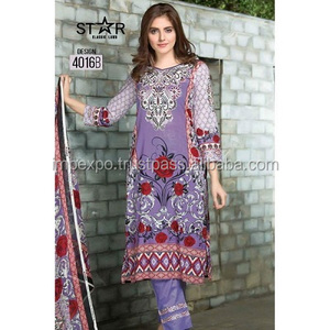 Trajes de césped clásicos de Pakistán/trajes de diseñador de césped pakistaní en Lahore/trajes de césped paquistaníes al por mayor - Product Image 3