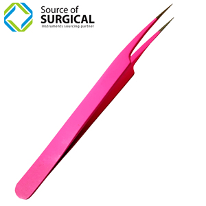 Pince à épiler chirurgicale professionnelle en acier inoxydable de précision pour extensions de cils et manucure, modèle à pointe fine - Product Image 3
