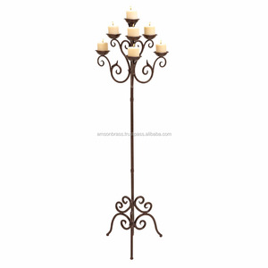 Éclairage de mariage Décoratif Orné Candélabre NOUVEAU CANDELABRE BRAS CANDELABRE NOUVEAU DEIGN METAL - Product Image 6