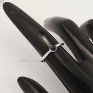 Anillo de amatista hecho a mano 925 joyería de plata de ley sólida piedra preciosa de amatista Natural joyería fina joyería de plata de ley - Product Image 3