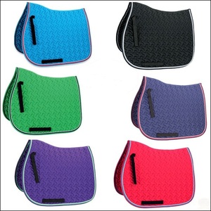 Tapis de selle matelassé en coton avec bordure en cordon, couverture d'équitation, tapis de selle en coton premium matelassé avec passepoil décoratif en cordon - Product Image 2