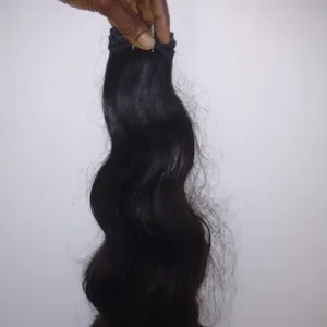 Super verkaufende Rohhaar verlängerung, süd indische heiß verkaufte Tempel gewellte Haar weberei