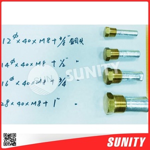 Nuevo Tapón de Latón con Ánodo de Zinc para Reparación de Embarcaciones Fuera de Borda TAIWAN SUNITY, Diámetro 28mm*40mm*M8+1 pulgada, para Uso Marino - Product Image 2