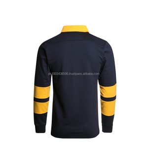 High Quality Custom <b>Blank</b> Rugby Long Sleeve Polo Shirt for Men and Women - Product Image 2