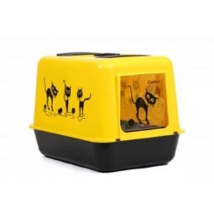 Litière pour chat en plastique fermée écologique de luxe, lits et accessoires pour animaux de compagnie - Product Image 1