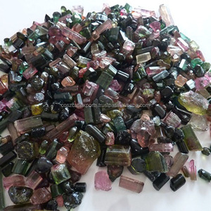 Tourmaline, pierre précieuse naturelle brute, couleurs mélangées, Inde, Coscatlexports DS1489856, effets optiques naturels spéciaux - Product Image 4