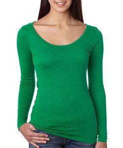 Camiseta estampada de gran tamaño personalizada de otoño 2023 para mujer, Camiseta básica de algodón, manga larga, cuello de alcance informal, talla grande - Product Image 2