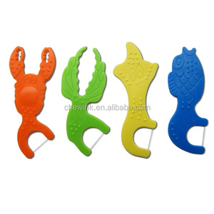 Dụng cụ tăm chỉ nha khoa cho trẻ em với thiết kế hình thú dễ thương và vui nhộn, dễ sử dụng, chất liệu PP, chỉ nha khoa PTFE/Nylon/PE - Product Image 1