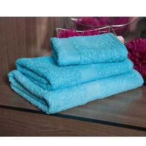 Juego de toallas de baño tejidas de algodón 100% para uso doméstico, fabricante de calidad de exportación de Color sólido de secado rápido en India - Product Image 4