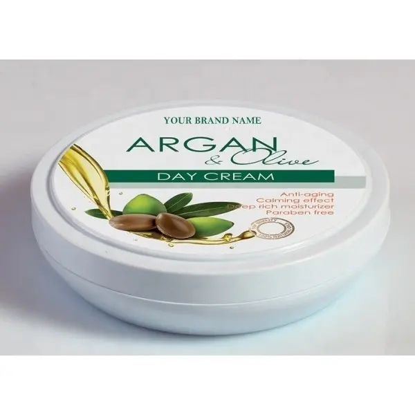 Anti-Aging Krim Wajah Argan dan Minyak Zaitun | Bebas Paraben | Private Label | Grosir | Massal | dibuat Di Uni Eropa