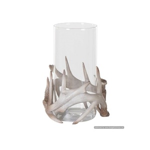 Bougeoir blanc de conception attrayante fait de bougeoir en métal en gros accessoires d'éclairage de mariage bougeoir à vendre - Product Image 1