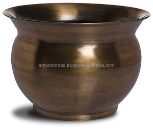 Maceta de Metal de Forma Redondeada PARA EL Hogar, Cubo Galvanizado, Calibre Pesado, a Prueba de Fugas, para Jardín y Hogar, Decorativo en Relieve - Product Image 6