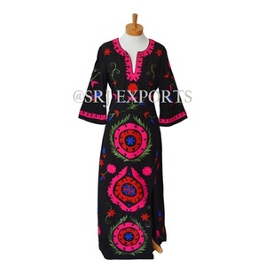 Robe Maxi faite à la main Style Vintage en coton, nouvelle collection 2020, tendance, respirant, broderie Hippie indien, - Product Image 1