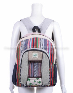 Mochila de viaje para Colegio, grande y mediano, hecha a mano, multicolor, Azteca patter, HBBH 0085 - Product Image 3