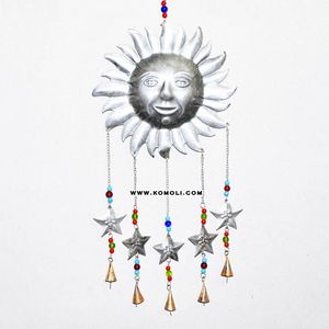 Campanas de Viento Redondas de Hierro con Diseño Personalizado Indio - Product Image 6