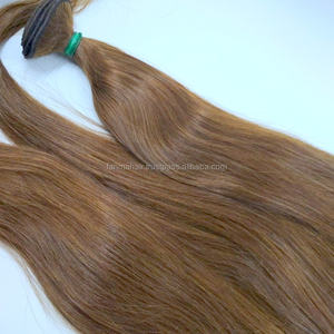 Cheveux Remy 100% naturels lisses moyenne — queen beauty, trame de cheveux humains, couleur Pure - Product Image 1