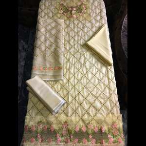 Golden Skin Long Silk Shirt with Beading <b>Lace</b> Buttons Beautiful Casual Party Dress <b>for</b> Spring Natural Waistline - Product Image 1