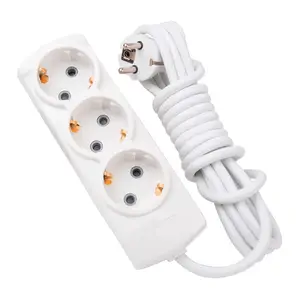 Triple Group Socket With 5 Meters Cable - Grounded - Child Protection