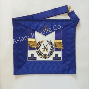 Full <b>Dress</b> Grand Rank Office Set Sword Bearer Real Leather Apron and <b>Dress</b> Collar - Product Image 2