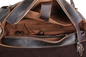 Sacs de messager en cuir Exportateur en cuir véritable Crazy Horse Satchel Messenger Bag Office Bag - Product Image 5