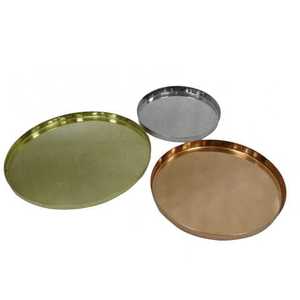 Nuevo diseño Oval brillante latón bandeja conjunto - Product Image 6