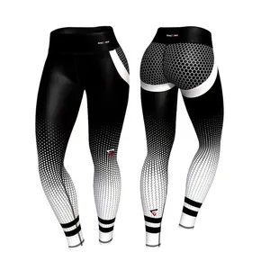 Neueste Design Frauen Workout Leggings Hard Squat Proof Frauen High Waist Compression Leggings Fitness Yoga Wear Leggings