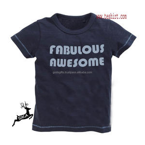 Último Diseño en Ropa Formal para Niños, Camiseta de Verano de Algodón para Niños, Manga Corta, Talla Grande, Lisa, Económica - Product Image 1