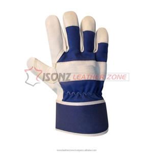 Gants de sécurité XL en cuir de vachette avec doublure en coton Gants de mécanicien anti-impact Soudage Conduite Gants de travail à usage général - Product Image 6