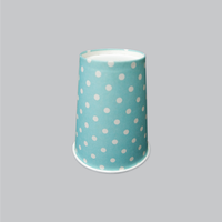 Taza de papel de 9OZ, diseño genérico (punto azul)