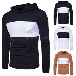 Brussels เสื้อเชิ้ตมีฮู้ดแขนยาวสำหรับผู้ชาย,เสื้อยืดแบบสวมหัวมีฮู้ดแขนยาวสไตล์สปอร์ตรุ่นใหม่ - Product Image 3