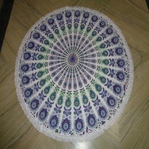 Dormitorio Sala de estar Decoración para el hogar mezcla de elefante mandala impreso tapiz de pared diseños de moda tapiz redondo impreso - Product Image 5